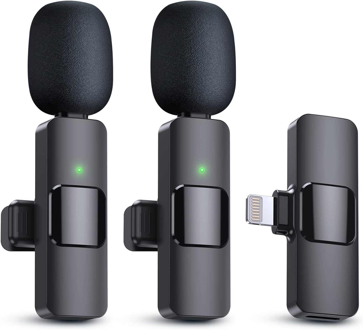 Wireless Lavalier Microphone, Type - C IPhone 15, 16, Rechargeable Wireless Microphone For Video Recording, Game Live Streaming, Interview, Vlog