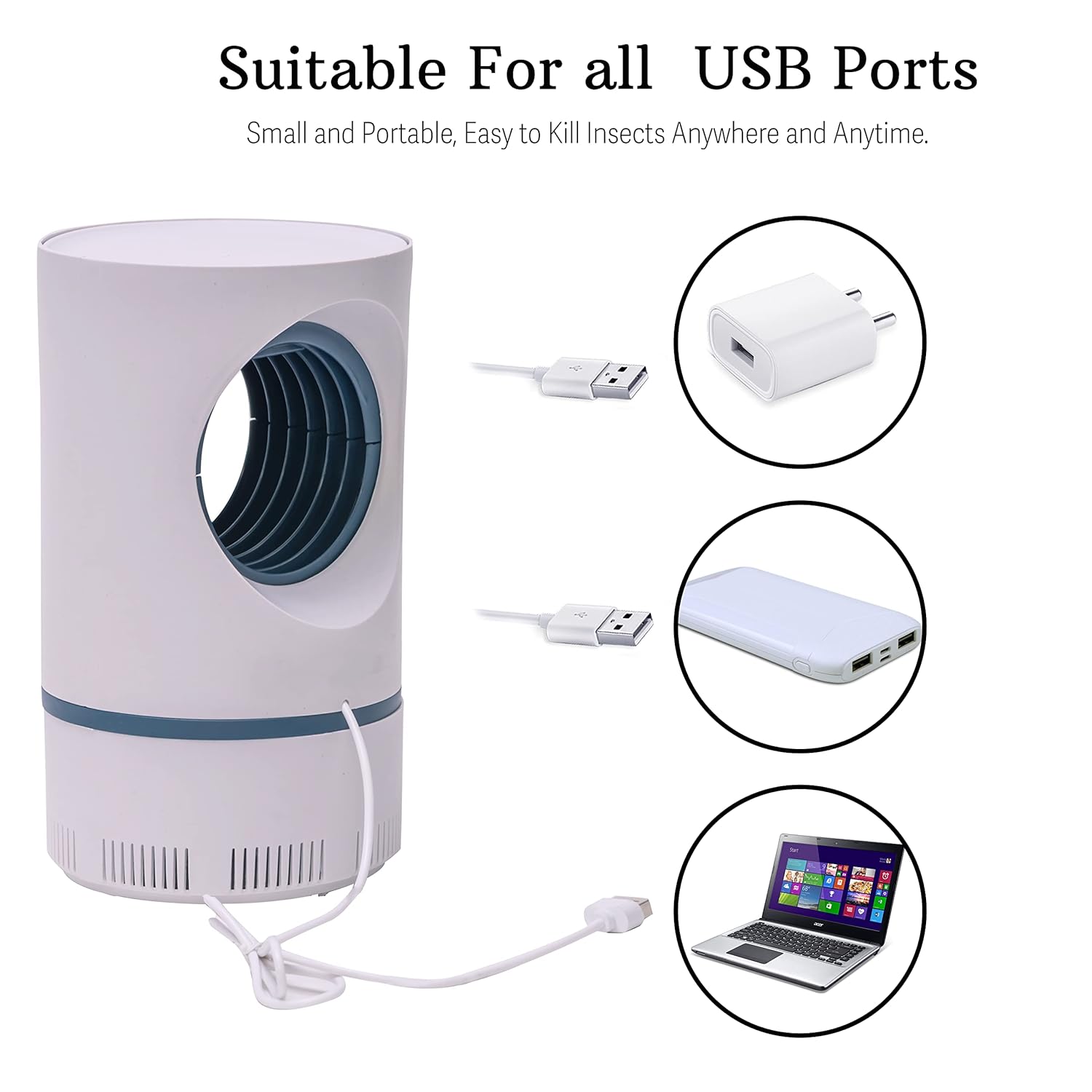 Mosquito lamp,International Eco – Friendly Bug Zapper Electric Mosquito Killer Lamp Dual Function Portable Mosquito Killer Machine Indoor & Outdoor, Mosquito Killer Lamp with USB Powered Electronic