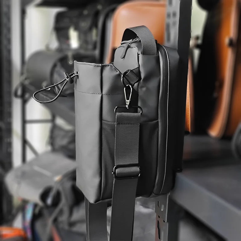 Magnetic Sports Crossbody Bag with Water Bottle Pocket, Perfect Gym Style, Detachable Straps, Practical Design