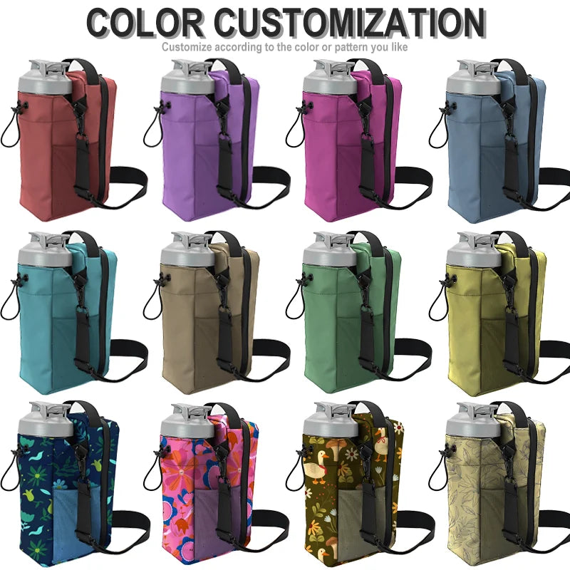 Magnetic Sports Crossbody Bag with Water Bottle Pocket, Perfect Gym Style, Detachable Straps, Practical Design